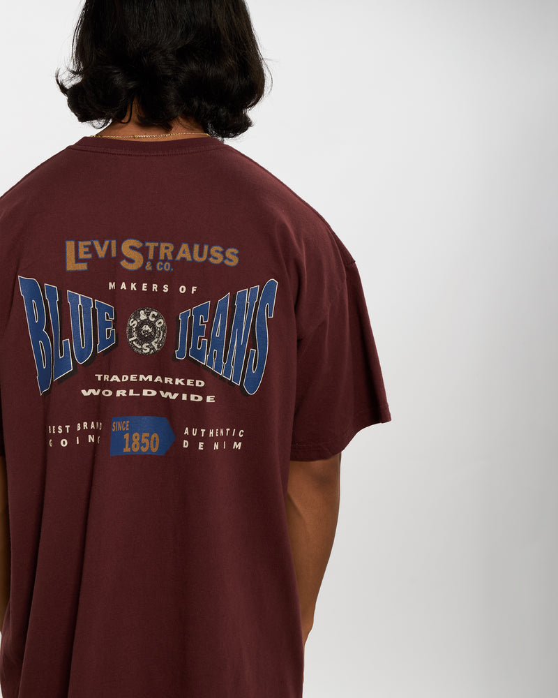 Vintage 90s Levi's Tee <br>L , The Real Deal , newtown, sydney, australia, thrift store, opshop, preloved, secondhand, sustainable, retro, antique, 70s, 80s, 90s, 2000s, 00s, fashion, clothing, streetwear, trendy, garment, style, boutique, store, shop, archive, sale, cheap, best, top