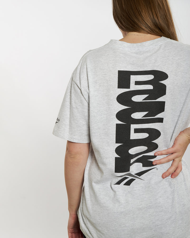 Vintage 90s Reebok Tee <br>M , The Real Deal , newtown, sydney, australia, thrift store, opshop, preloved, secondhand, sustainable, retro, antique, 70s, 80s, 90s, 2000s, 00s, fashion, clothing, streetwear, trendy, garment, style, boutique, store, shop, archive, sale, cheap, best, top