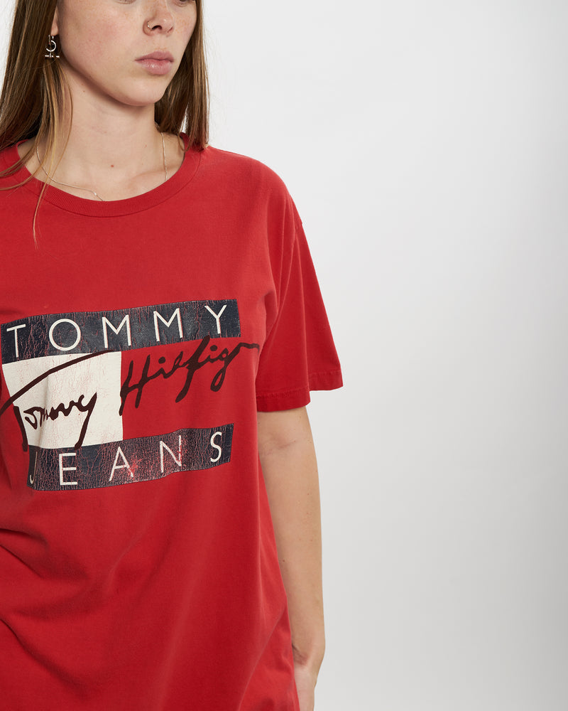 Vintage 90s Tommy Hilfiger Jeans Tee <br>M , The Real Deal , newtown, sydney, australia, thrift store, opshop, preloved, secondhand, sustainable, retro, antique, 70s, 80s, 90s, 2000s, 00s, fashion, clothing, streetwear, trendy, garment, style, boutique, store, shop, archive, sale, cheap, best, top