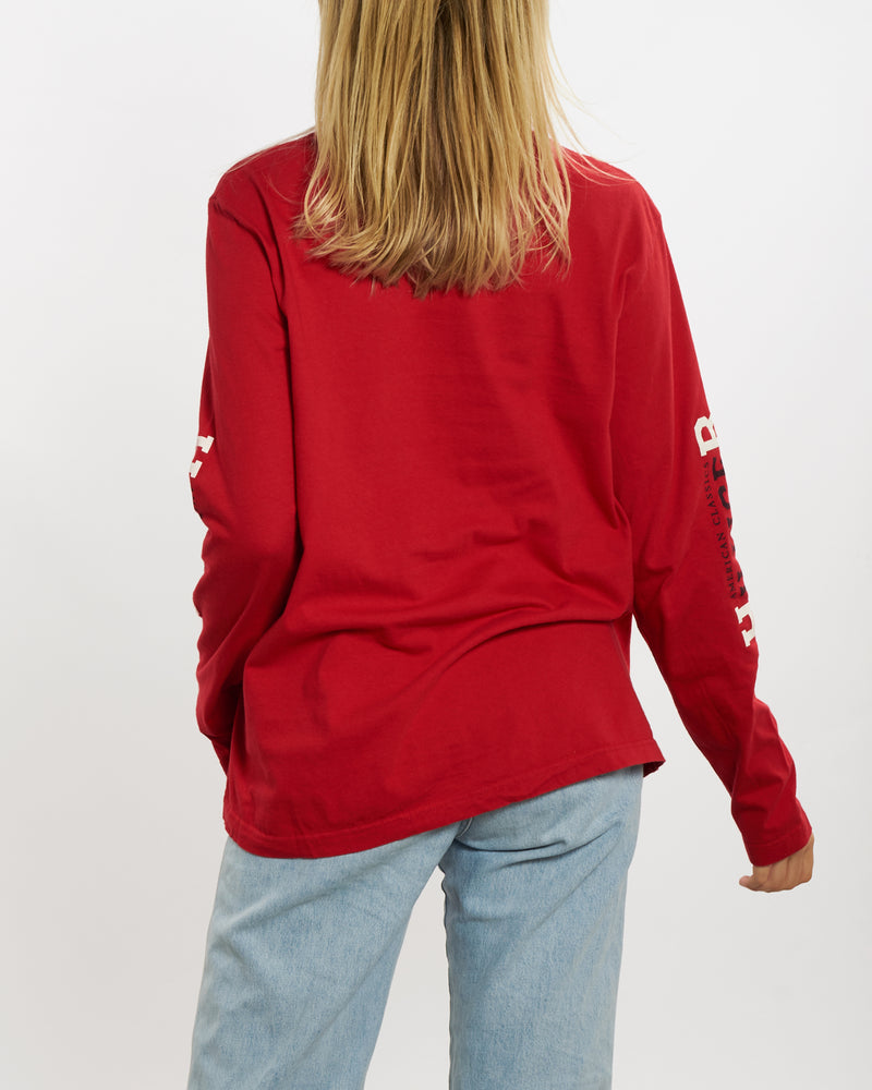 Vintage 90s Tommy Hilfiger Mock Neck Long Sleeve Tee <br>M , The Real Deal , newtown, sydney, australia, thrift store, opshop, preloved, secondhand, sustainable, retro, antique, 70s, 80s, 90s, 2000s, 00s, fashion, clothing, streetwear, trendy, garment, style, boutique, store, shop, archive, sale, cheap, best, top