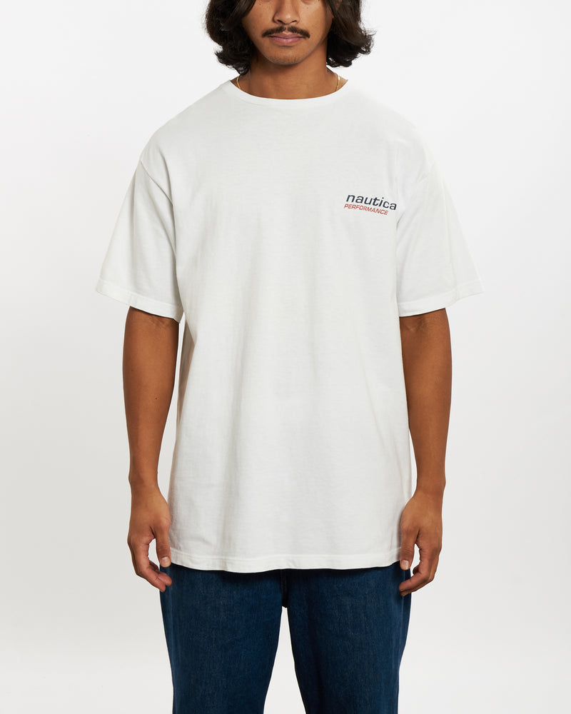 Vintage 90s Nautica 'Performance' Tee <br>L , The Real Deal , newtown, sydney, australia, thrift store, opshop, preloved, secondhand, sustainable, retro, antique, 70s, 80s, 90s, 2000s, 00s, fashion, clothing, streetwear, trendy, garment, style, boutique, store, shop, archive, sale, cheap, best, top
