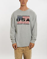 Vintage 90s Ralph Lauren Polo Jeans Co. Long Sleeve Tee <br>XL , The Real Deal , newtown, sydney, australia, thrift store, opshop, preloved, secondhand, sustainable, retro, antique, 70s, 80s, 90s, 2000s, 00s, fashion, clothing, streetwear, trendy, garment, style, boutique, store, shop, archive, sale, cheap, best, top