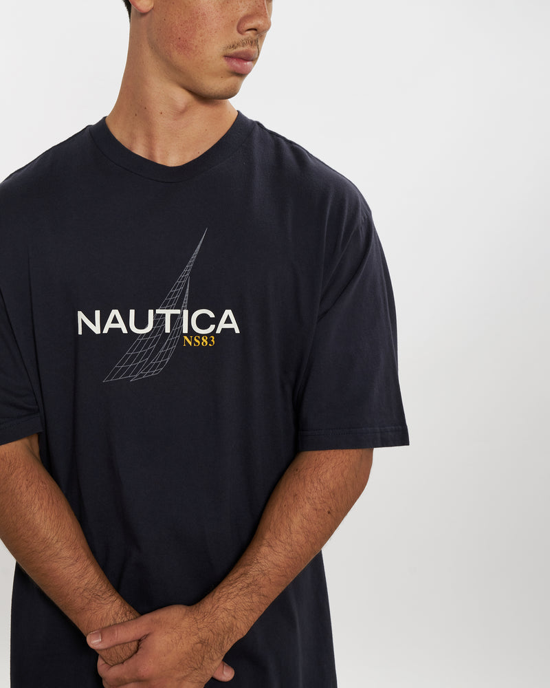 Vintage Nautica Tee <br>XXL , The Real Deal , newtown, sydney, australia, thrift store, opshop, preloved, secondhand, sustainable, retro, antique, 70s, 80s, 90s, 2000s, 00s, fashion, clothing, streetwear, trendy, garment, style, boutique, store, shop, archive, sale, cheap, best, top