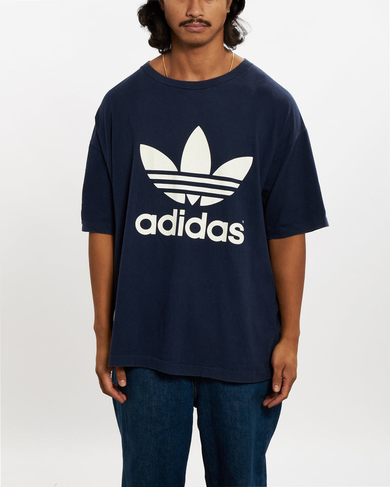 Vintage 90s Adidas Tee <br>L , The Real Deal , newtown, sydney, australia, thrift store, opshop, preloved, secondhand, sustainable, retro, antique, 70s, 80s, 90s, 2000s, 00s, fashion, clothing, streetwear, trendy, garment, style, boutique, store, shop, archive, sale, cheap, best, top