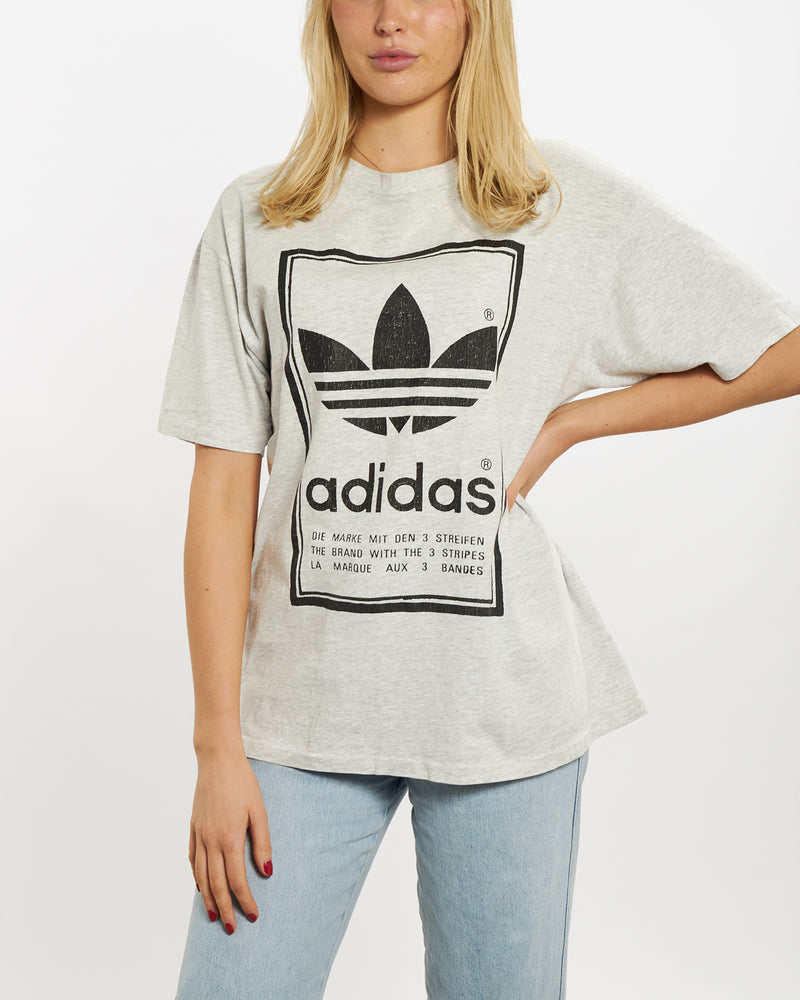 Vintage 90s Adidas Tee <br>M , The Real Deal , newtown, sydney, australia, thrift store, opshop, preloved, secondhand, sustainable, retro, antique, 70s, 80s, 90s, 2000s, 00s, fashion, clothing, streetwear, trendy, garment, style, boutique, store, shop, archive, sale, cheap, best, top