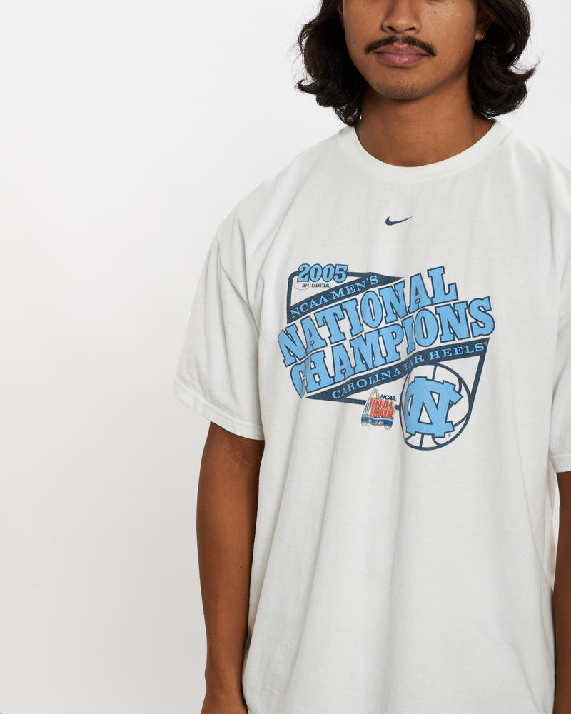 Vintage Nike University of North Carolina Tee <br>M , The Real Deal , newtown, sydney, australia, thrift store, opshop, preloved, secondhand, sustainable, retro, antique, 70s, 80s, 90s, 2000s, 00s, fashion, clothing, streetwear, trendy, garment, style, boutique, store, shop, archive, sale, cheap, best, top