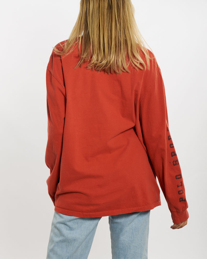 Vintage 90s Polo Sport Ralph Lauren Long Sleeve Tee <br>L , The Real Deal , newtown, sydney, australia, thrift store, opshop, preloved, secondhand, sustainable, retro, antique, 70s, 80s, 90s, 2000s, 00s, fashion, clothing, streetwear, trendy, garment, style, boutique, store, shop, archive, sale, cheap, best, top