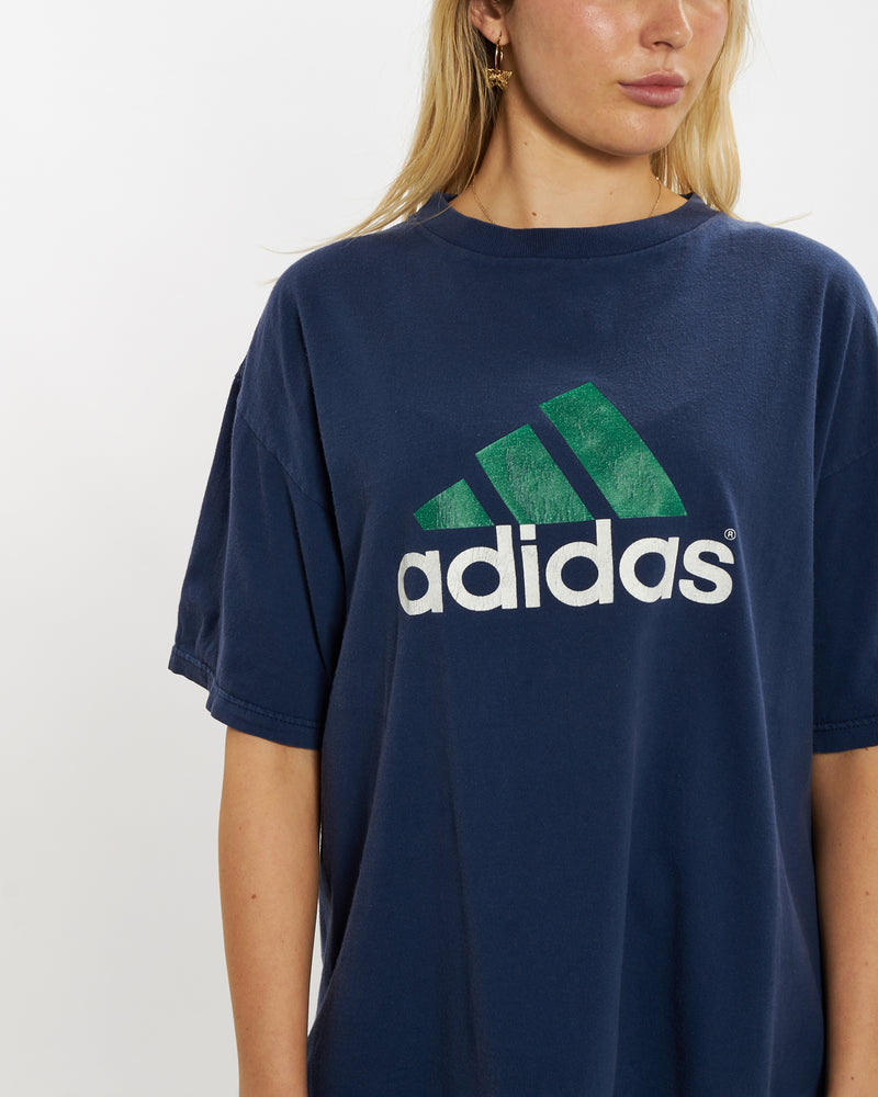Vintage 90s Adidas Tee <br>M , The Real Deal , newtown, sydney, australia, thrift store, opshop, preloved, secondhand, sustainable, retro, antique, 70s, 80s, 90s, 2000s, 00s, fashion, clothing, streetwear, trendy, garment, style, boutique, store, shop, archive, sale, cheap, best, top