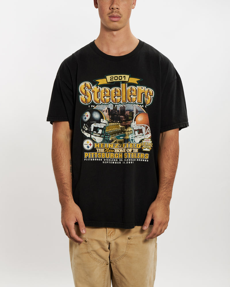 Vintage NFL Pittsburgh Steelers Tee <br>XL , The Real Deal , newtown, sydney, australia, thrift store, opshop, preloved, secondhand, sustainable, retro, antique, 70s, 80s, 90s, 2000s, 00s, fashion, clothing, streetwear, trendy, garment, style, boutique, store, shop, archive, sale, cheap, best, top