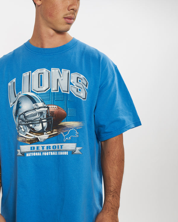 Vintage NFL Detroit Lions Tee <br>XL , The Real Deal , newtown, sydney, australia, thrift store, opshop, preloved, secondhand, sustainable, retro, antique, 70s, 80s, 90s, 2000s, 00s, fashion, clothing, streetwear, trendy, garment, style, boutique, store, shop, archive, sale, cheap, best, top