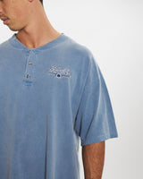 Vintage Harley Davidson Henley Tee <br>XXL , The Real Deal , newtown, sydney, australia, thrift store, opshop, preloved, secondhand, sustainable, retro, antique, 70s, 80s, 90s, 2000s, 00s, fashion, clothing, streetwear, trendy, garment, style, boutique, store, shop, archive, sale, cheap, best, top