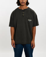 Vintage Harley Davidson Henley Tee <br>L , The Real Deal , newtown, sydney, australia, thrift store, opshop, preloved, secondhand, sustainable, retro, antique, 70s, 80s, 90s, 2000s, 00s, fashion, clothing, streetwear, trendy, garment, style, boutique, store, shop, archive, sale, cheap, best, top