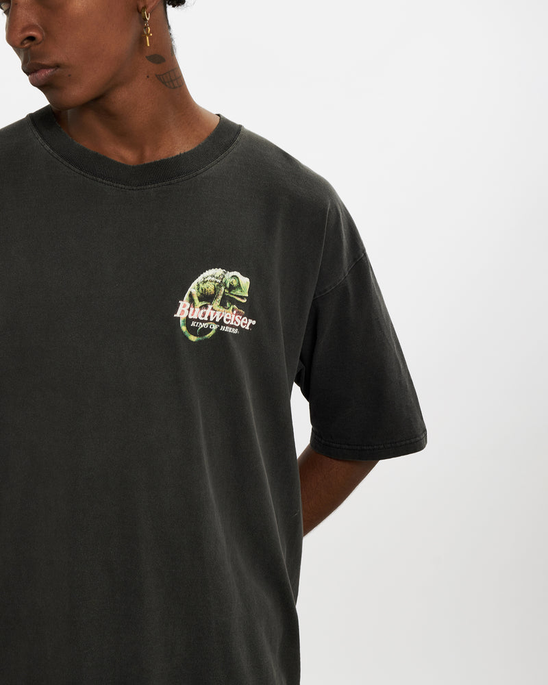 Vintage 90s Budweiser Tee <br>L , The Real Deal , newtown, sydney, australia, thrift store, opshop, preloved, secondhand, sustainable, retro, antique, 70s, 80s, 90s, 2000s, 00s, fashion, clothing, streetwear, trendy, garment, style, boutique, store, shop, archive, sale, cheap, best, top