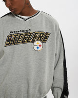 Vintage 90s NFL Pittsburgh Steelers Sweatshirt <br>L , The Real Deal , newtown, sydney, australia, thrift store, opshop, preloved, secondhand, sustainable, retro, antique, 70s, 80s, 90s, 2000s, 00s, fashion, clothing, streetwear, trendy, garment, style, boutique, store, shop, archive, sale, cheap, best, top