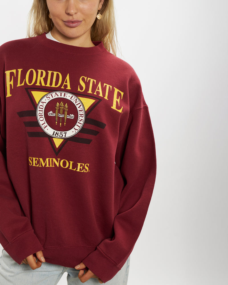 Vintage 90s NCAA Florida State Seminoles Sweatshirt <br>M , The Real Deal , newtown, sydney, australia, thrift store, opshop, preloved, secondhand, sustainable, retro, antique, 70s, 80s, 90s, 2000s, 00s, fashion, clothing, streetwear, trendy, garment, style, boutique, store, shop, archive, sale, cheap, best, top