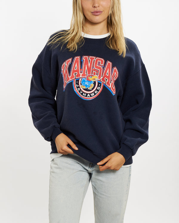 90s NCAA University of Kansas Jayhawks Sweatshirt <br>M