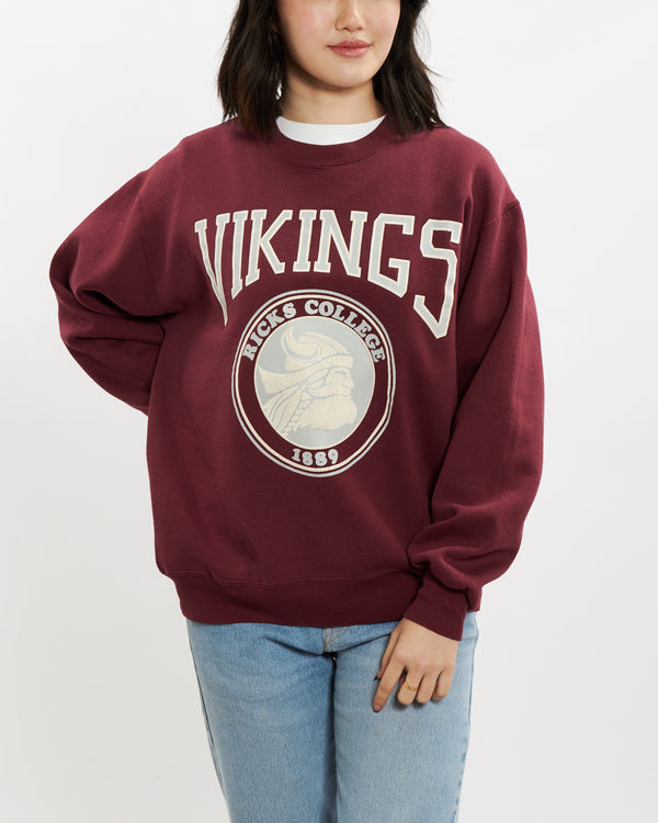 1989 Ricks College Vikings Sweatshirt <br>S