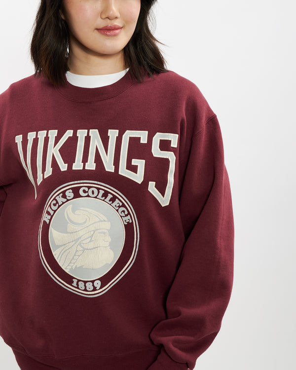 1989 Ricks College Vikings Sweatshirt <br>S