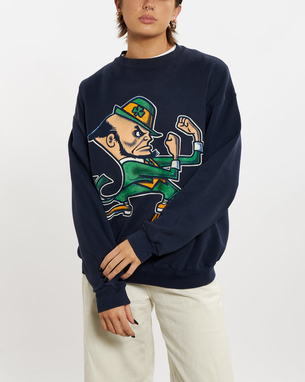 90s NCAA Notre Dame Fighting Irish Sweatshirt <br>M