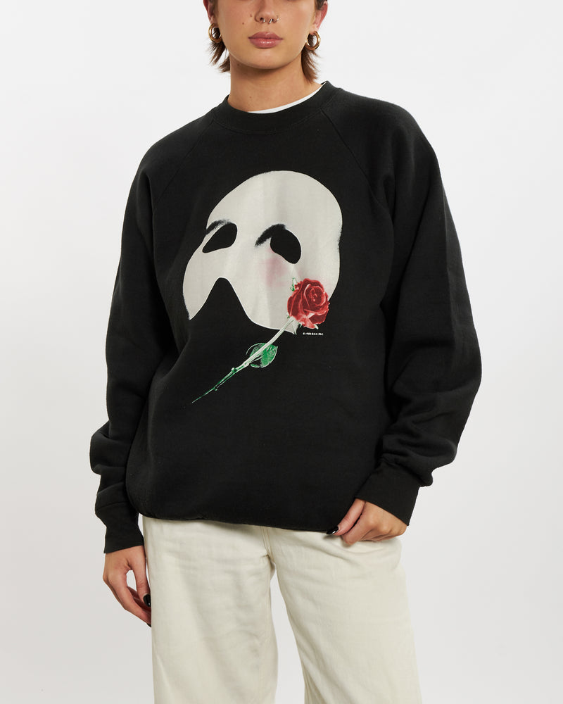 Vintage 90s The Phantom of the Opera Sweatshirt <br>L , The Real Deal , newtown, sydney, australia, thrift store, opshop, preloved, secondhand, sustainable, retro, antique, 70s, 80s, 90s, 2000s, 00s, fashion, clothing, streetwear, trendy, garment, style, boutique, store, shop, archive, sale, cheap, best, top