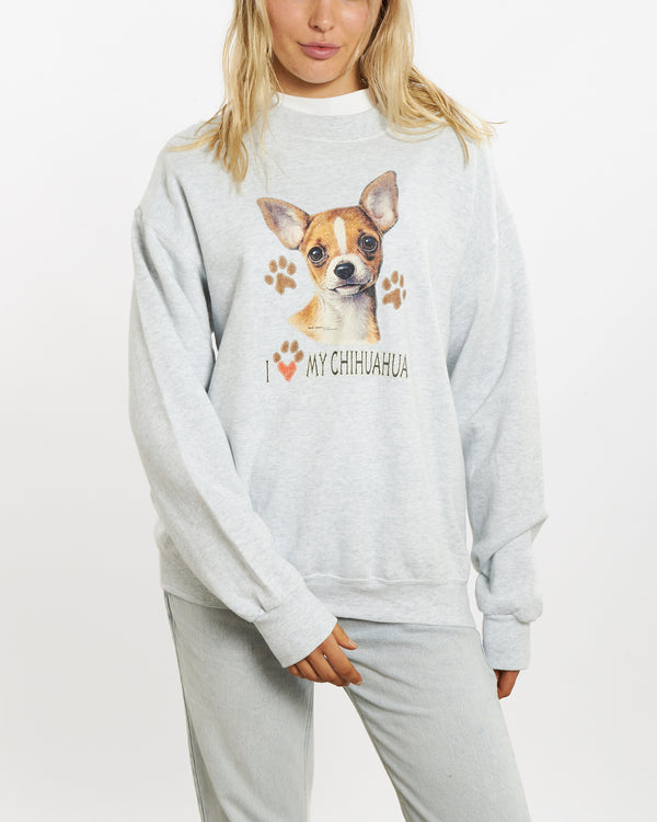 90s I Love My Chihuahua Sweatshirt <br>M