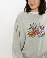 Vintage 90s The Flintstones Sweatshirt <br>S , The Real Deal , newtown, sydney, australia, thrift store, opshop, preloved, secondhand, sustainable, retro, antique, 70s, 80s, 90s, 2000s, 00s, fashion, clothing, streetwear, trendy, garment, style, boutique, store, shop, archive, sale, cheap, best, top