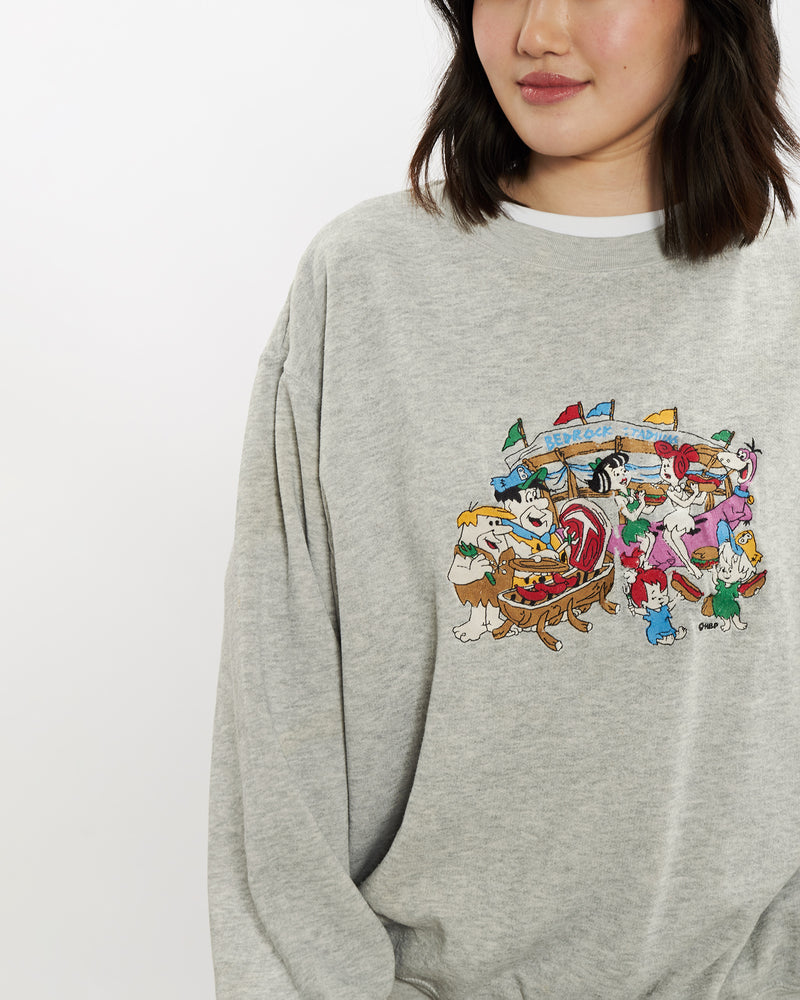 Vintage 90s The Flintstones Sweatshirt <br>S , The Real Deal , newtown, sydney, australia, thrift store, opshop, preloved, secondhand, sustainable, retro, antique, 70s, 80s, 90s, 2000s, 00s, fashion, clothing, streetwear, trendy, garment, style, boutique, store, shop, archive, sale, cheap, best, top