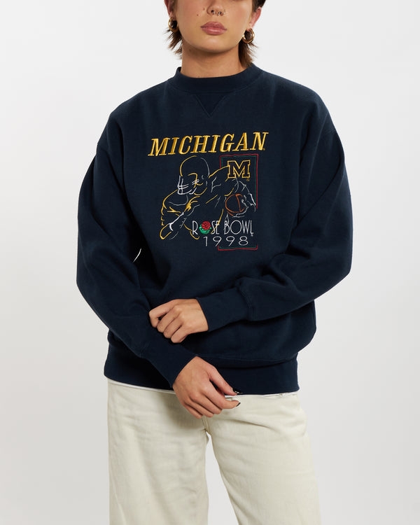 1998 NCAA University of Michigan Wolverines Rose Bowl Sweatshirt <br>M