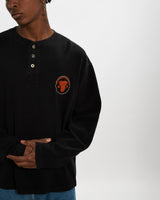 Vintage Harley Davidson Long Sleeve Henley Tee <br>L , The Real Deal , newtown, sydney, australia, thrift store, opshop, preloved, secondhand, sustainable, retro, antique, 70s, 80s, 90s, 2000s, 00s, fashion, clothing, streetwear, trendy, garment, style, boutique, store, shop, archive, sale, cheap, best, top