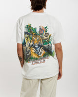 Vintage 90s Endangered Animals Tee <br>M , The Real Deal , newtown, sydney, australia, thrift store, opshop, preloved, secondhand, sustainable, retro, antique, 70s, 80s, 90s, 2000s, 00s, fashion, clothing, streetwear, trendy, garment, style, boutique, store, shop, archive, sale, cheap, best, top