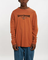 Vintage 90s Harley Davidson Long Sleeve Tee <br>L , The Real Deal , newtown, sydney, australia, thrift store, opshop, preloved, secondhand, sustainable, retro, antique, 70s, 80s, 90s, 2000s, 00s, fashion, clothing, streetwear, trendy, garment, style, boutique, store, shop, archive, sale, cheap, best, top