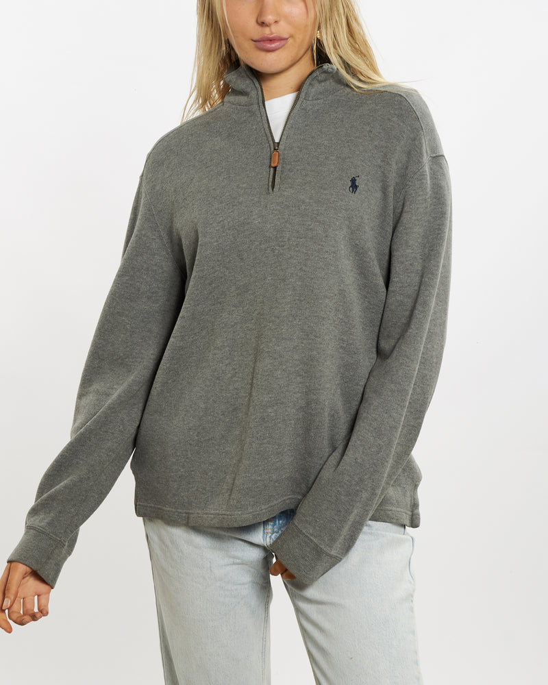 Vintage 90s Polo Ralph Lauren Quarter Zip Sweater <br>M , The Real Deal , newtown, sydney, australia, thrift store, opshop, preloved, secondhand, sustainable, retro, antique, 70s, 80s, 90s, 2000s, 00s, fashion, clothing, streetwear, trendy, garment, style, boutique, store, shop, archive, sale, cheap, best, top