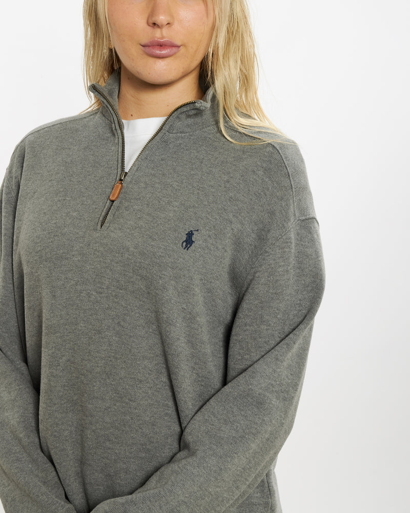 Vintage 90s Polo Ralph Lauren Quarter Zip Sweater <br>M , The Real Deal , newtown, sydney, australia, thrift store, opshop, preloved, secondhand, sustainable, retro, antique, 70s, 80s, 90s, 2000s, 00s, fashion, clothing, streetwear, trendy, garment, style, boutique, store, shop, archive, sale, cheap, best, top