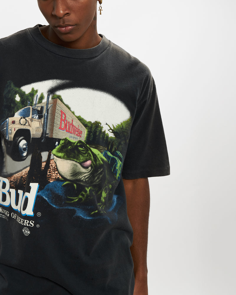 Vintage 1995 Budweiser Tee <br>L , The Real Deal , newtown, sydney, australia, thrift store, opshop, preloved, secondhand, sustainable, retro, antique, 70s, 80s, 90s, 2000s, 00s, fashion, clothing, streetwear, trendy, garment, style, boutique, store, shop, archive, sale, cheap, best, top