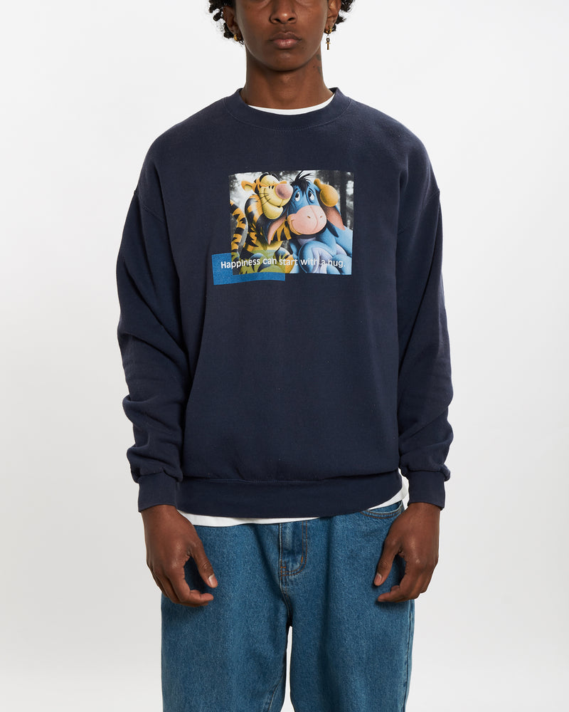 Vintage Disney Winnie The Pooh Tigger & Eeyore Sweatshirt <br>L , The Real Deal , newtown, sydney, australia, thrift store, opshop, preloved, secondhand, sustainable, retro, antique, 70s, 80s, 90s, 2000s, 00s, fashion, clothing, streetwear, trendy, garment, style, boutique, store, shop, archive, sale, cheap, best, top