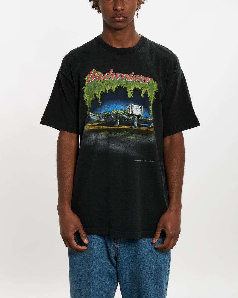 Vintage 1996 Budweiser Tee <br>L , The Real Deal , newtown, sydney, australia, thrift store, opshop, preloved, secondhand, sustainable, retro, antique, 70s, 80s, 90s, 2000s, 00s, fashion, clothing, streetwear, trendy, garment, style, boutique, store, shop, archive, sale, cheap, best, top