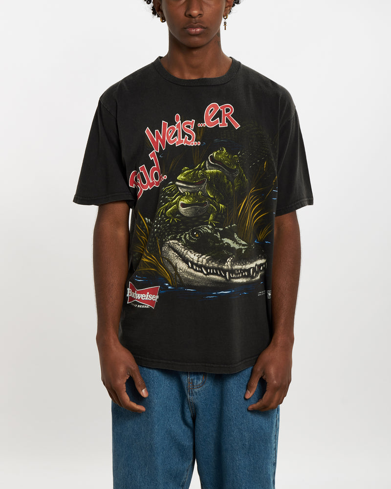 Vintage 1996 Budweiser Tee <br>L , The Real Deal , newtown, sydney, australia, thrift store, opshop, preloved, secondhand, sustainable, retro, antique, 70s, 80s, 90s, 2000s, 00s, fashion, clothing, streetwear, trendy, garment, style, boutique, store, shop, archive, sale, cheap, best, top