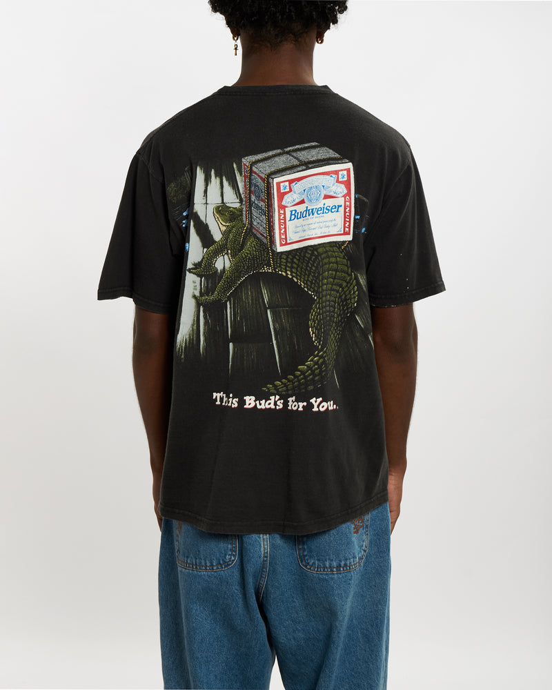 Vintage 1996 Budweiser Tee <br>L , The Real Deal , newtown, sydney, australia, thrift store, opshop, preloved, secondhand, sustainable, retro, antique, 70s, 80s, 90s, 2000s, 00s, fashion, clothing, streetwear, trendy, garment, style, boutique, store, shop, archive, sale, cheap, best, top