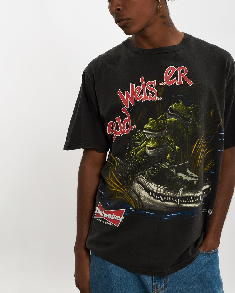 Vintage 1996 Budweiser Tee <br>L , The Real Deal , newtown, sydney, australia, thrift store, opshop, preloved, secondhand, sustainable, retro, antique, 70s, 80s, 90s, 2000s, 00s, fashion, clothing, streetwear, trendy, garment, style, boutique, store, shop, archive, sale, cheap, best, top