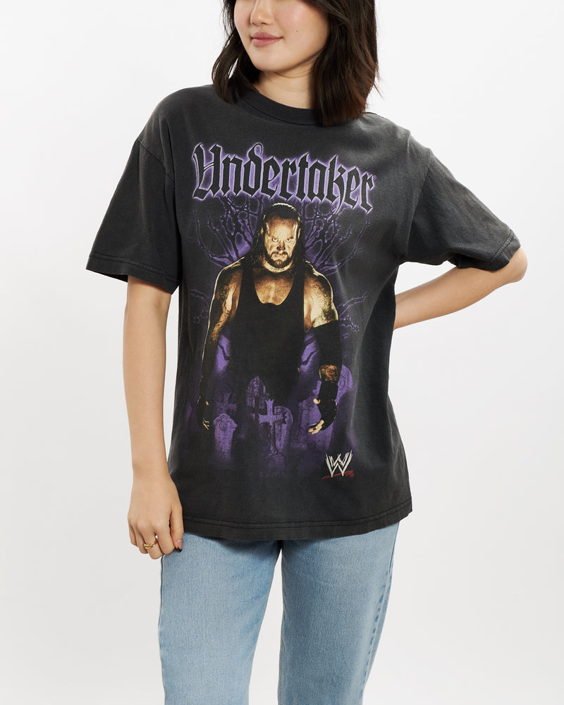 Vintage WWE Undertaker Wrestling Tee <br>S , The Real Deal , newtown, sydney, australia, thrift store, opshop, preloved, secondhand, sustainable, retro, antique, 70s, 80s, 90s, 2000s, 00s, fashion, clothing, streetwear, trendy, garment, style, boutique, store, shop, archive, sale, cheap, best, top