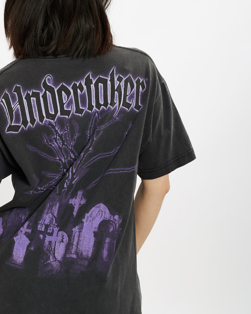 Vintage WWE Undertaker Wrestling Tee <br>S , The Real Deal , newtown, sydney, australia, thrift store, opshop, preloved, secondhand, sustainable, retro, antique, 70s, 80s, 90s, 2000s, 00s, fashion, clothing, streetwear, trendy, garment, style, boutique, store, shop, archive, sale, cheap, best, top