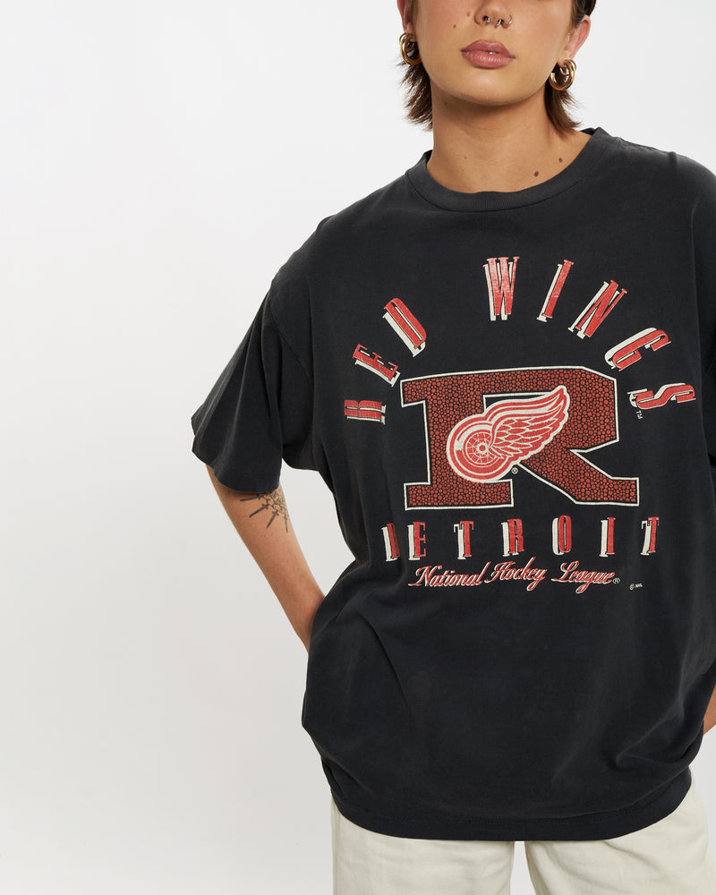 Vintage 90s NHL Detroit Red Wings Tee <br>L , The Real Deal , newtown, sydney, australia, thrift store, opshop, preloved, secondhand, sustainable, retro, antique, 70s, 80s, 90s, 2000s, 00s, fashion, clothing, streetwear, trendy, garment, style, boutique, store, shop, archive, sale, cheap, best, top