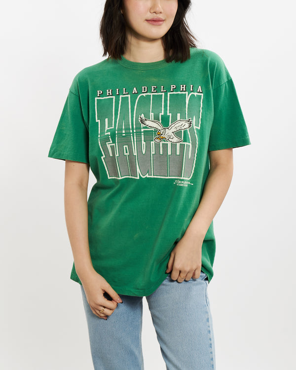 Vintage 1990 NFL Philadelphia Eagles Tee <br>S , The Real Deal , newtown, sydney, australia, thrift store, opshop, preloved, secondhand, sustainable, retro, antique, 70s, 80s, 90s, 2000s, 00s, fashion, clothing, streetwear, trendy, garment, style, boutique, store, shop, archive, sale, cheap, best, top
