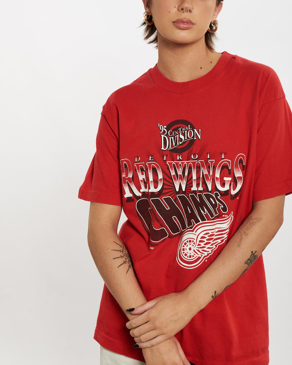 90s NHL Detroit Red Wings Tee <br>L