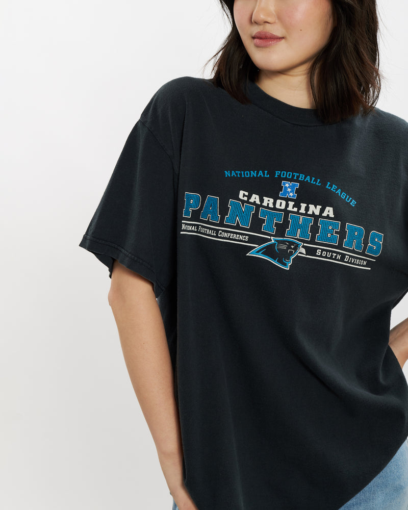Vintage 90s NFL Carolina Panthers Tee <br>S , The Real Deal , newtown, sydney, australia, thrift store, opshop, preloved, secondhand, sustainable, retro, antique, 70s, 80s, 90s, 2000s, 00s, fashion, clothing, streetwear, trendy, garment, style, boutique, store, shop, archive, sale, cheap, best, top