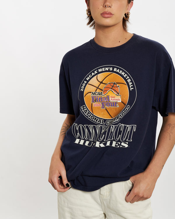 Vintage NCAA Huskies Basketball Tee <br>M