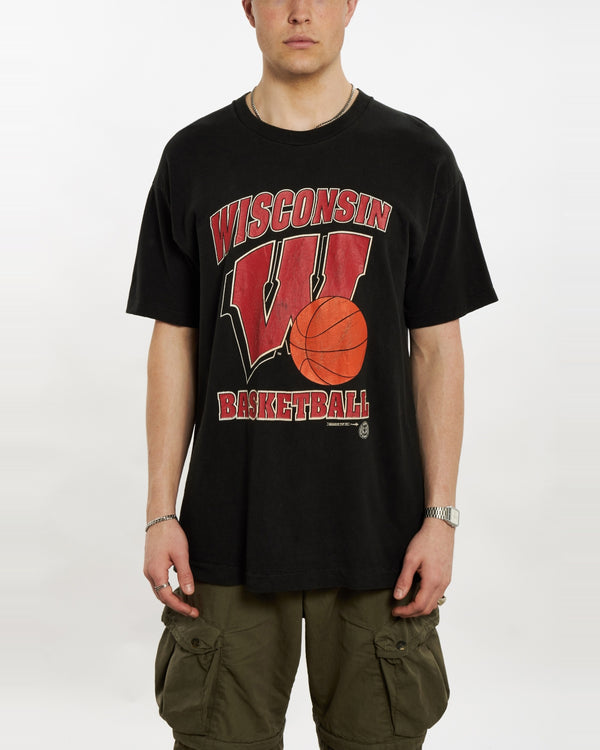 90s University of Wisconsin Basketball Tee <br>XL