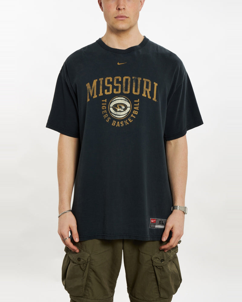 Vintage 90s Nike Missouri Tigers Basketball Tee <br>XL , The Real Deal , newtown, sydney, australia, thrift store, opshop, preloved, secondhand, sustainable, retro, antique, 70s, 80s, 90s, 2000s, 00s, fashion, clothing, streetwear, trendy, garment, style, boutique, store, shop, archive, sale, cheap, best, top