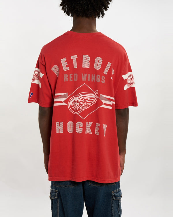 90s NHL Detroit Red Wings Tee <br>L