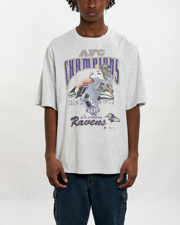 Vintage NFL Baltimore Ravens Tee <br>L , The Real Deal , newtown, sydney, australia, thrift store, opshop, preloved, secondhand, sustainable, retro, antique, 70s, 80s, 90s, 2000s, 00s, fashion, clothing, streetwear, trendy, garment, style, boutique, store, shop, archive, sale, cheap, best, top